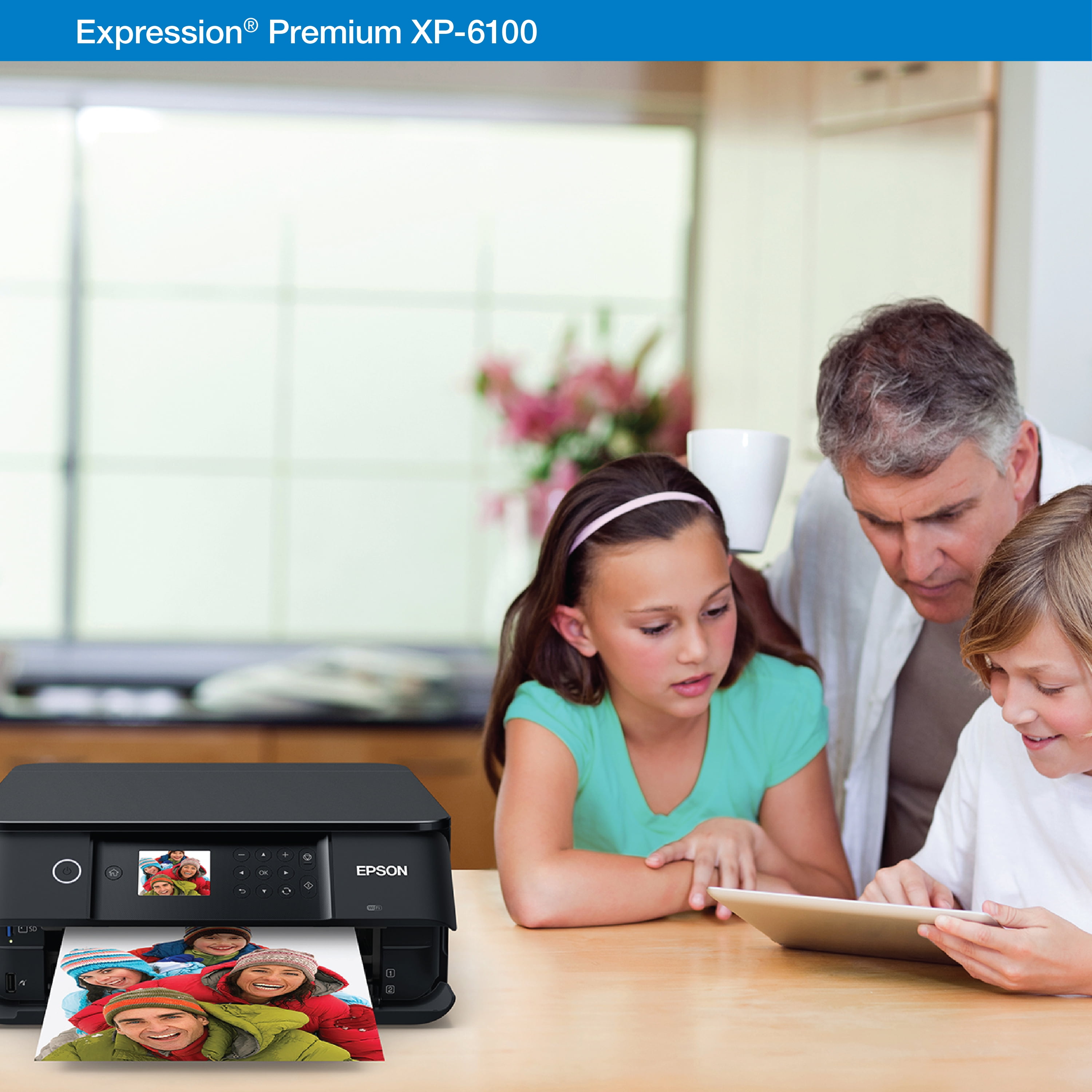 Epson Expression Premium XP 6100 Wireless Color Photo Printer with