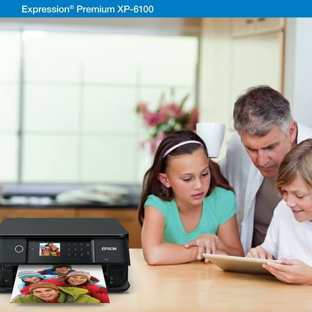 Epson - Expression Premium XP-6100 Wireless All-In-One Inkjet Printer - Black