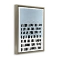 thumbnail image 3 of Stupell Industries Mid-Century Blue Dotted Pattern Brown Floating Frame Canvas Art, 17 x 21, by Michael Willett, 3 of 8