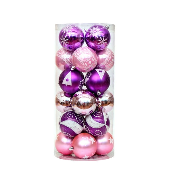 JLFNYA Mini Christmas Ornaments Clearance,Christmas Balls Ornament,Christmas Ornaments Shatterproof Balls for Christmas Tree Decoration
