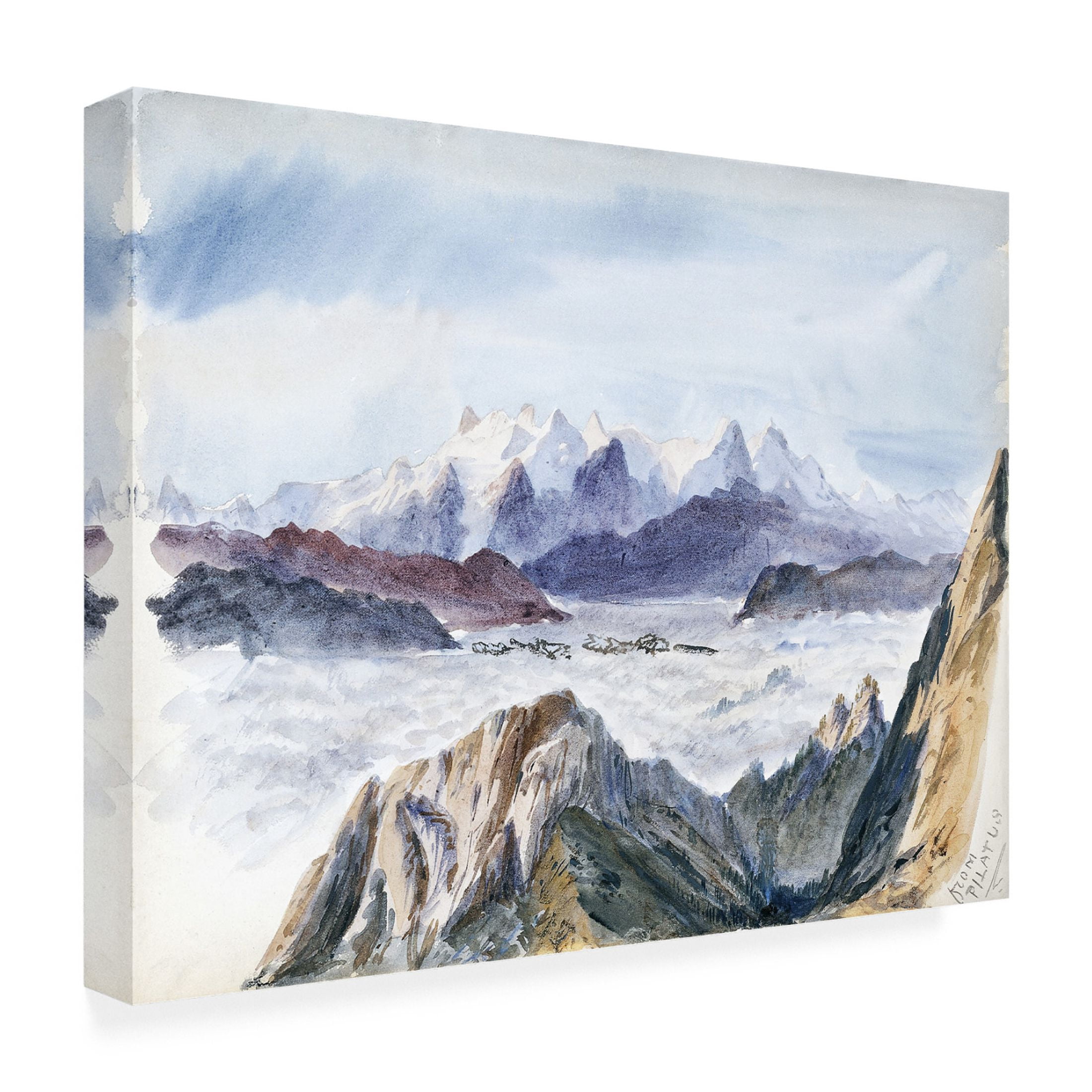 Trademark Fine Art John Singer Sargent Sargent Mountainous Landscapes I Canvas Wall Art