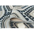 thumbnail image 6 of Contemporary 8x10 Area Rug (7'10'' x 9'10'') Geometric Navy, Taupe Living Room Easy to Clean, 6 of 10
