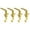 A, variant on Set of 4 Gold Metal Christmas Stocking Holders with Festive Reindeer Design for Mantel, Heavy Duty Holiday Decoration Hooks