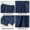 thumbnail image 6 of Boys Pants,School Pants High Waist Comfortable Trousers With Side Pockets Durable Casual Long Pants for Kids,Uniform Pants for Boys,Z03 Navy,11-12 Years, 6 of 7
