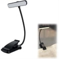 thumbnail image 3 of Lámpara de Lectura Recargable con Clip, 24 Luces LED para Leer en la Cama por la Noche, 3 Temperaturas de Color, Color Negro., 3 of 5