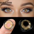 thumbnail image 4 of EYESHARE-lentillas de colores para ojos, lentillas de colores marrones, 2 piezas, maquillaje cosmético anual, 4 of 4