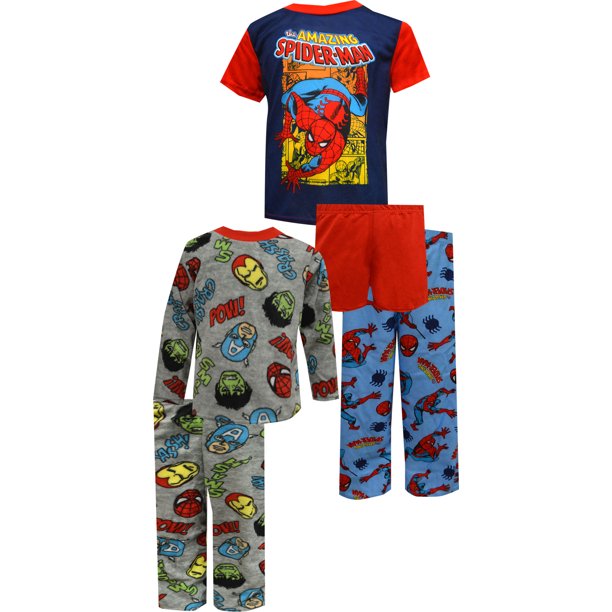 Disney Boys' Marvel Comics Avengers 5 Piece Pajamas (2)