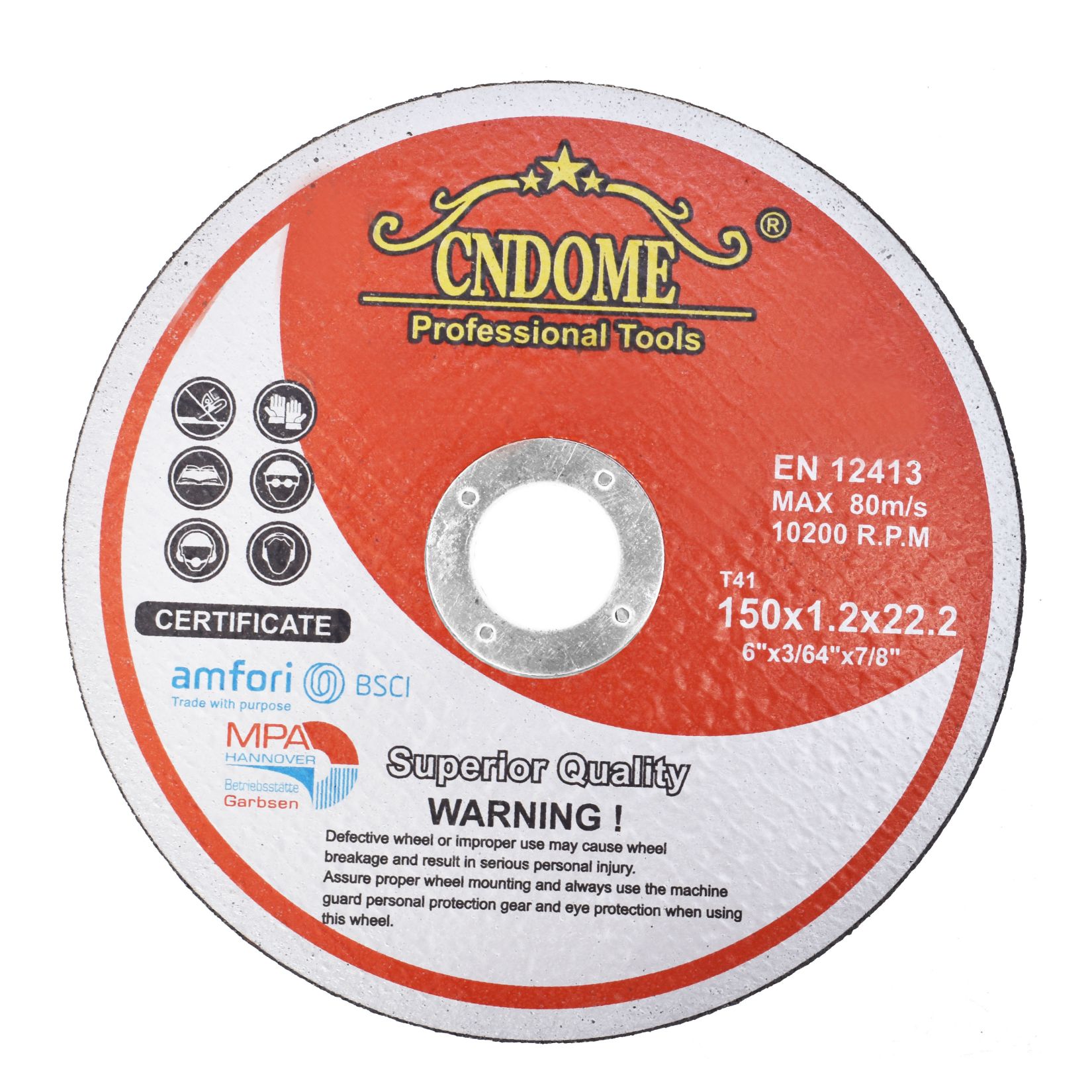 200-Pack Lincoln Abrasives Cut-Off Wheels – 6" X .045" X 7/8", Type 1, Aluminum Oxide, For Stainless & Steel