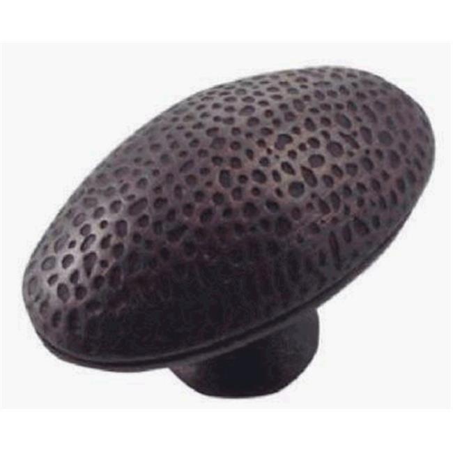 2 in. Oil Rubbed Bronze Hammered Egg Knob