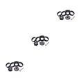 thumbnail image 3 of serony CANSUCC 8 Pièces / Set Bicyclettes Casque Espaceur Universel Universel Robuste Remplaçable Vélo avant Fourchette Rondelle Noir 3Set, 3 of 6
