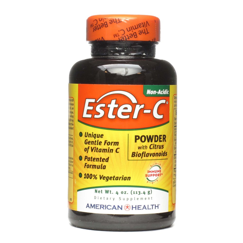 American Health EsterC with Citrus Bioflavonoids Powder, 4 Oz