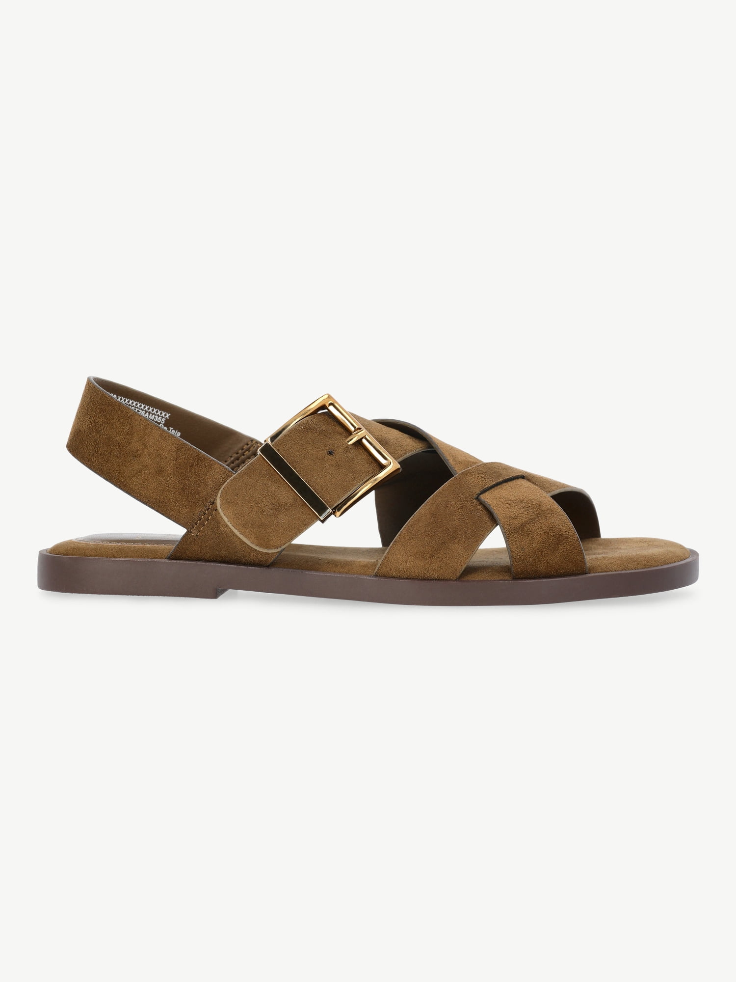 Time and Tru Women's X-Band Buckle Sandals