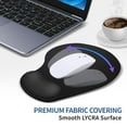 thumbnail image 3 of mlkhfap Mouse Pad with Gel Wrist Rest, Non-Slip PU Base, Ergonomic Design Relief Carpal Tunnel Pain, Memory Foam Mouse Pad for Computer Desk, Azure, 3 of 8