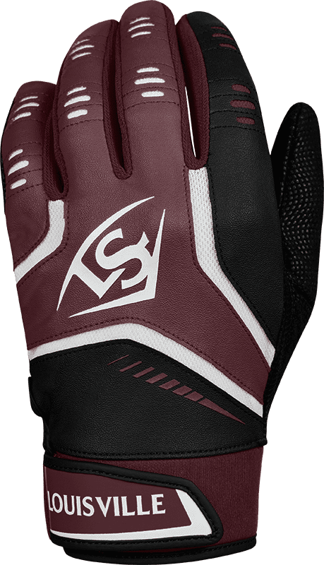 batting gloves maroon