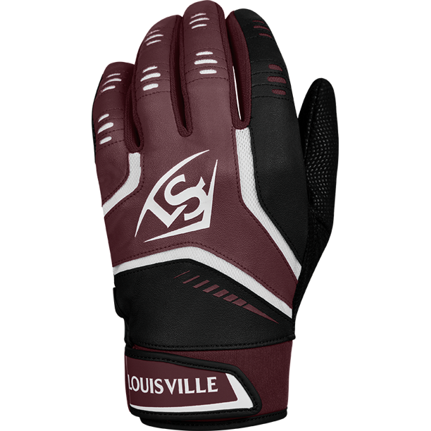 maroon and gold batting gloves