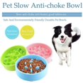 thumbnail image 4 of Cuenco de alimentación lenta para perros, diseño antideslizante de alimentación lenta, divertido cuenco interactivo para gatos y perros, promueve una alimentación saludable y una digestión lenta rosa, 4 of 8