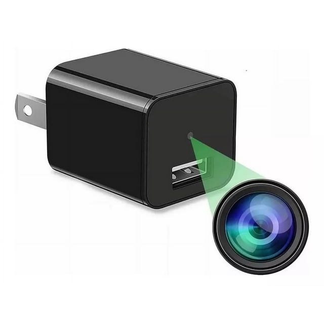 Mini Cargador Hd 1080p Usb Camara Video Portatil Con Wifi Color Negro