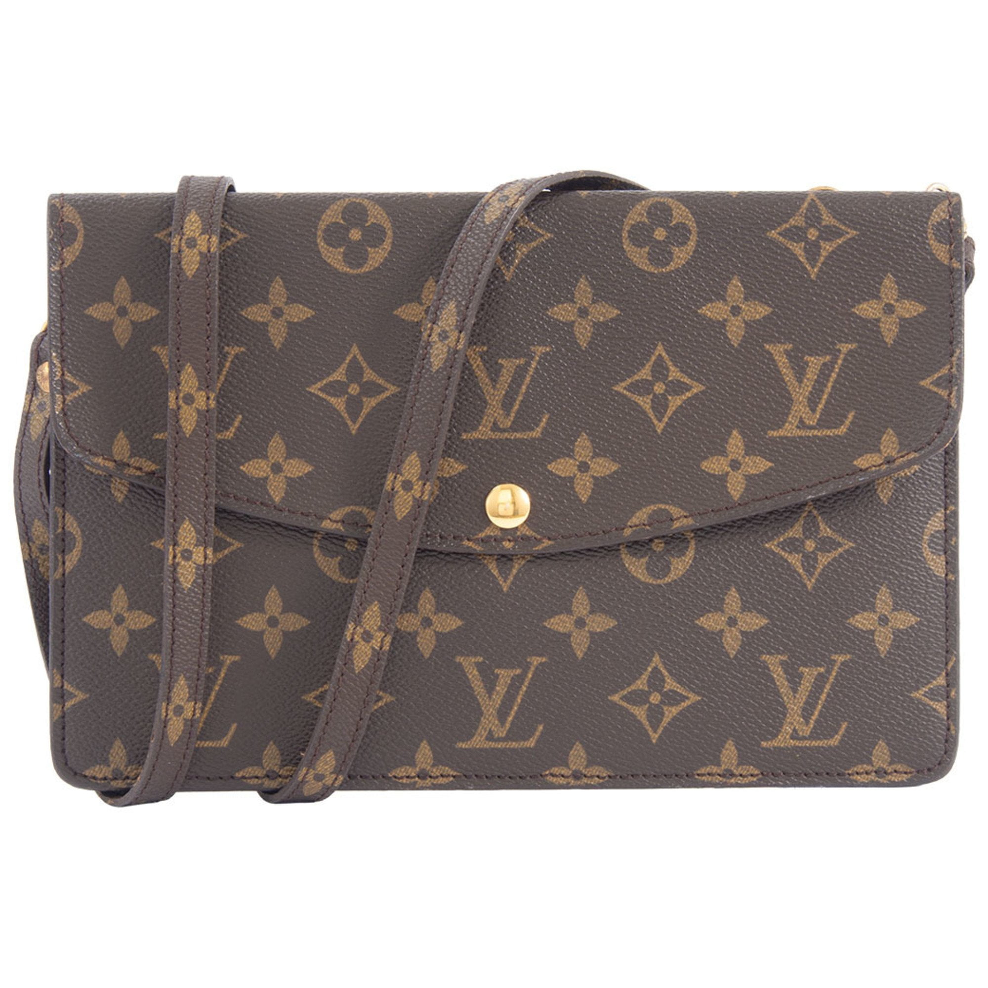 Pre-Owned Louis Vuitton Double Labatt Shoulder Bag M51815 Monogram Canvas Women's... (Fair)