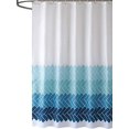 thumbnail image 1 of de Douche Salle de Bain Peinture décorative imperméable à l'eau avec 12 Crochets (Dégradé Rayures Bleu) JAMW Sencillez, 1 of 5