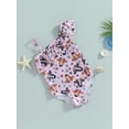thumbnail image 3 of Wassery Western Kids Girls Summer Swimsuit 1T 2T 3T 4T 5T 6T Little Girls Sleeveless One Shoulder Ruffle Bathing Suit, 3 of 8