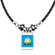 thumbnail image 1 of alguien digno de fusión palabras románticas collar a mano colgante de cuerda de cuero Unbranded M, 1 of 3