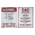 thumbnail image 1 of IH Casa Decor Sign Metal Sign Papa / Avertissement Asstd - Ensemble De 2, 1 of 3