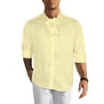 thumbnail image 2 of Kalauyu Mens Tuxedo Shirt Button Down Long Sleeve Shirts Tops with Ruffle Collar, 2 of 8