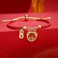 thumbnail image 4 of EOEMY Lucky Red Rope Bracelet Adjustable Chain Women The Year Of The Dragon Jewelry-#7, 4 of 8