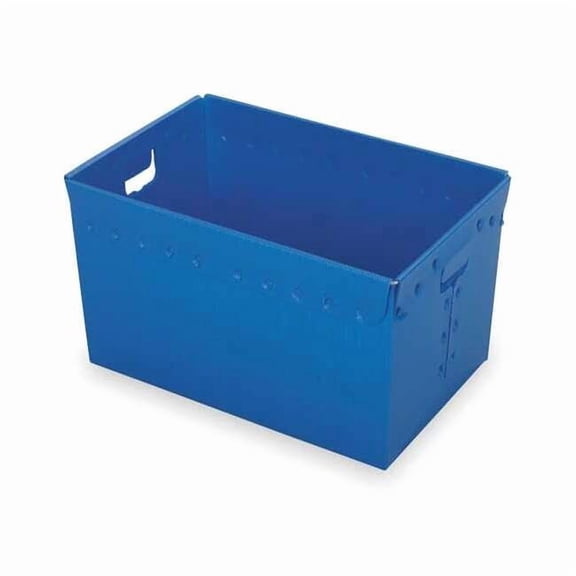 Diversi-Plast Nesting Ctr,Blue,Corrugated HDPE,PK3 39820