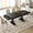 Black, variant on GOCAPTAIN 71" Modern Dining Table for 6-8, Rectangular Wood Dining Table with 2 Storage Drawers, Metal Frame & Thickened Tabletop for Dining Room, Kitchen, Aged Natural Wood Color