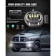 thumbnail image 2 of BICYACO New Version LED Fog Light Compatible with Dodge Ram 1500 2002-2008 Dodge Ram 2500/3500 Pickup Truck 2003 2004 2005 2006 2007 2008 2009-1 Pair Chrome, 2 of 7