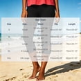 thumbnail image 2 of SwiftWear Women's Capri Leggings with Pockets Side Cut-Out Detail High-Waist Workout Capris Stretchy Summer Casual & Beach Cropped Pants, 2 of 4