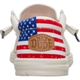 thumbnail image 6 of HEYDUDE Men Wally Americana Il, 4th of July Patriotic Shoes , Off-White, 7, 6 of 6