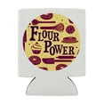 thumbnail image 2 of Flour Power Baking Baker Chef Cookie Cake Donut Funny Can Cooler - Drink Sleeve Hugger Collapsible Insulator - Beverage Insulated Holder, 2 of 3