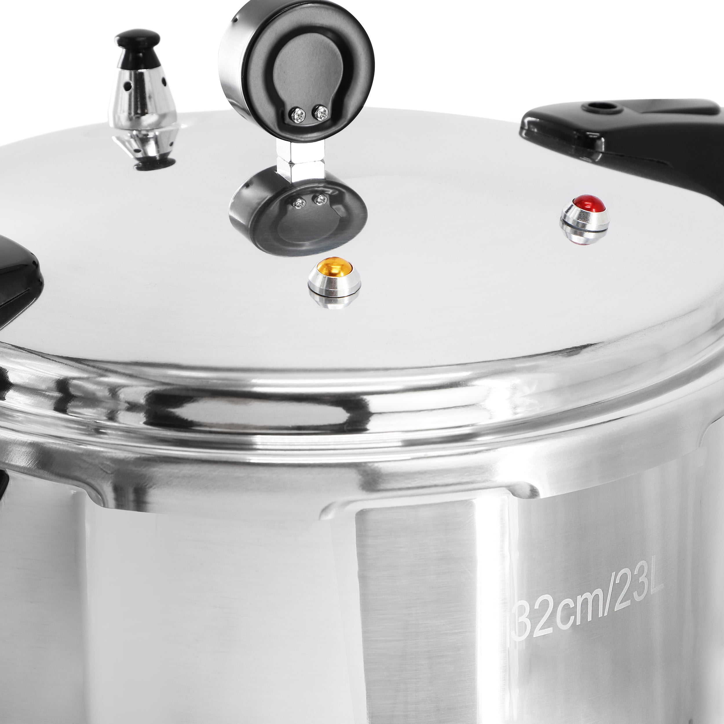 MegaChef 24 Quart Large Capacity Aluminum Stovetop Pressure Cooker for Induction and Gas Stove-Tops