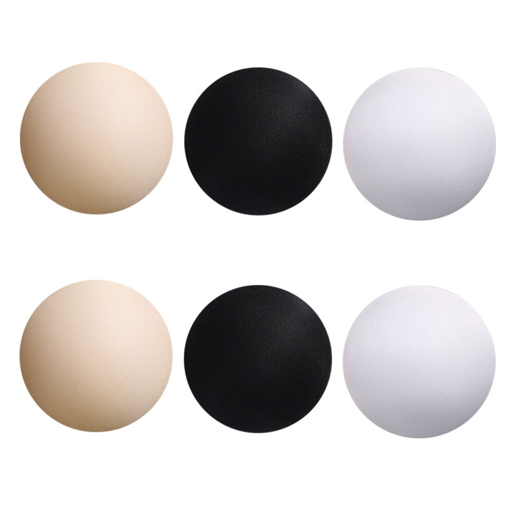 6 Pairs Round Bra Inserts Breathable Sponge Bra Inserts Useful Bra Pads