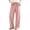 Red, variant on Striped Pants Women Casual Summer Wide Leg Beach Vacation Pant Trendy Elastic Waisted Drawstring Trousers with Pockets Black XL
