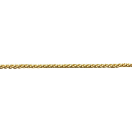 

Small 3/16 inch Light Gold Basic Trim Decorative Rope Sold by The Yard Style# 0316NL Color: Light GOLD - B7
