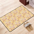 thumbnail image 3 of DouZhe Ethnic Style Yellow Paisley Rugs Doormat, Non-Slip Machine Washable Carpets Floor Door Mat , 36" x 24", 3 of 6