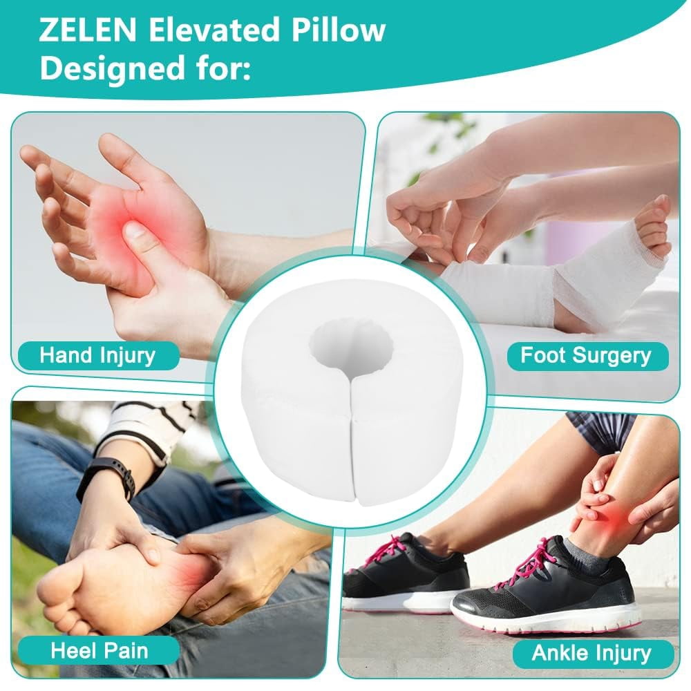 YUYTE Foot Elevation Pillow, Foot Support Pillow Heel Protectors Foot  Cushion, Upgrade Supports Leg Pillow Ankle Protector Bed Sore Pads Cushion  Foot