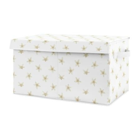 UPC: 0846480087762 | Lemon Floral Blossom Storage Fabric Toy Box by Sweet Jojo Designs