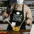 thumbnail image 2 of That''s What I Do I Cook And I Know Things,Funny Chef Apron,Funny Apron cooking for Men & Women with 2 Tool Pockets,Adjustable Straps,Cooking Grilling BBQ Apron,Gift For Chef, 2 of 4