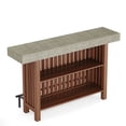 thumbnail image 3 of YYAo Bar Table, Home Pub Table,Home Bar Unit, Modern 2-Tier Bar Table with Footrest, 3 of 9
