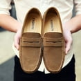 thumbnail image 6 of Big Size Men's Casual Loafers Slip On Leather Shoes Lightweight Driving Shoes Moccasins Classic Penny Loafer Flats Boat Shoes, 6 of 10