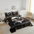 thumbnail image 4 of Western Texas Star Comforter Set Cowhide Horseshoe Bedding Sets Adults Men King,Rustic Farmhouse Barn Door Down Comforter Country Farm Highland Cow Quilt Duvet Cowboys Room Decor, 4 of 6