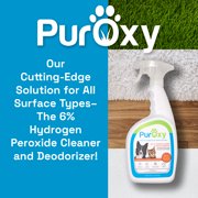 PurOxy Dogs, Cats Stain & Odor Eliminator Trigger Spray Bottle, 32oz