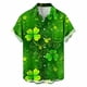 thumbnail image 2 of Blusa y camisa de manga corta con cuello vuelto para hombre, blusa informal de moda con cuello vuelto, blusa estampada de manga corta con botones, blusa de poliéster para hombre, 2 of 6