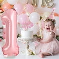 thumbnail image 5 of 1st Birthday Party Supplies and Pink Decorations for Girls 42 pc Balloon Decorations, 5 of 8