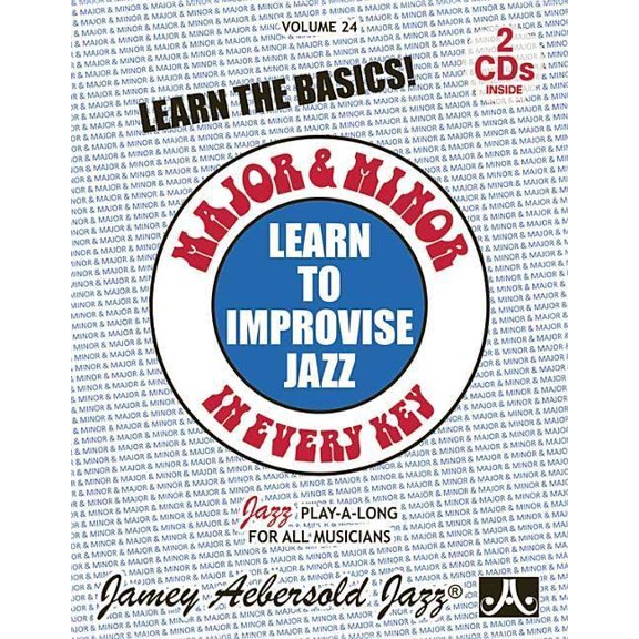 Pre-Owned Major and Minor: Learn To Improvise Jazz in Every Key, Vol. 24 book with 2 CDs Paperback 156224180X 9781562241803 Jamey Aebersold