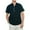 Black, variant on Mens Cotton Linen Henley Shirt Short Sleeve Casual Summer Beach Hippie Tee for Vacation